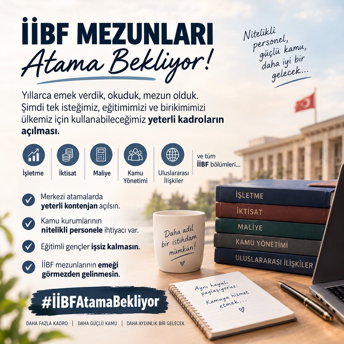 Demirx29's tweet photo. @edipuzen İktisadi ve İdari Bilimler Fakültesi mezunları olarak aldığımız eğitimler doğrultusunda yıllardır çektiğimiz kadro/atama sorunlarının çözülmesini bu doğrultuda sesimizi duyurmanızı istiyoruz
#iibfyemerkeziden20binatama 
#iibfyekadro https://t.co/333f7hWsL2