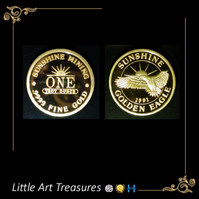 LATstamps's tweet photo. You never know what you might find in our Hipstamp &amp; eBay stores
Like this Lot of 2 - 1991 Sunshine Mining Golden Eagle 1 oz Gold Rounds Rare .9999 Fine (4 Nines)
Extremely Hard-To-Find
https://t.co/oDzh6jCA8Q
#StampCollecting #Coins #Collectibles #Philately https://t.co/M0iTzt2Goi