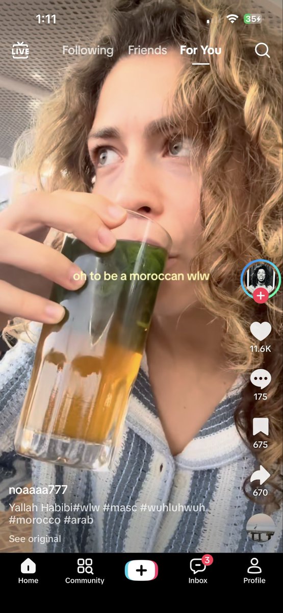 oyenstabber's tweet photo. yes cause being a moroccan wlw is mint tea and yallah habibi https://t.co/6X52wnZsD2