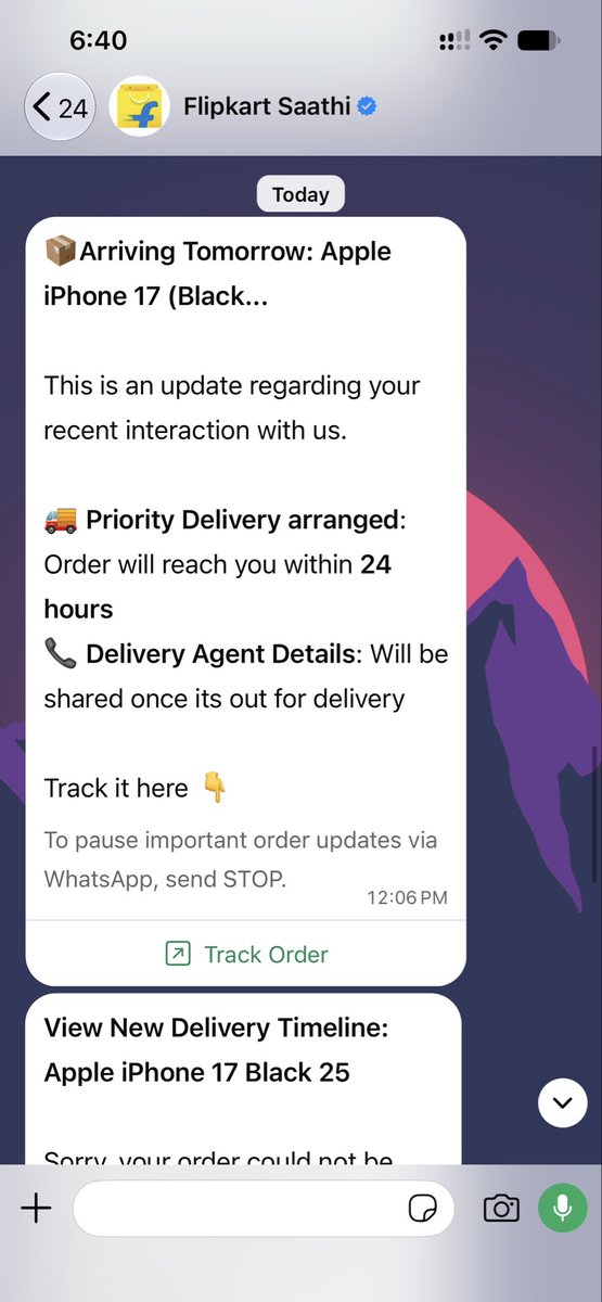 NobleFrederick's tweet photo. Hey @Flipkart @flipkartsupport 
The order I’ve placed was supposed to be delivered on Oct 10th. Today is Oct 13th but it’s not yet delivered. The customer support you have is pathetic and doesn’t resolve the issue. https://t.co/hZ4vKIkeXF