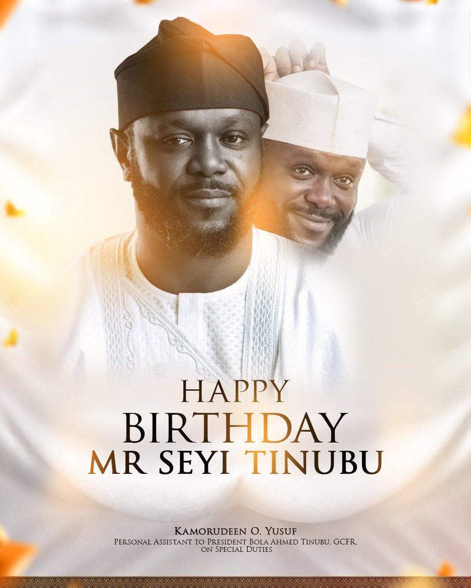 KamorYusuf's tweet photo. Happy birthday to my leader, Mr. Seyi Tinubu! https://t.co/R7jcEHyPyt