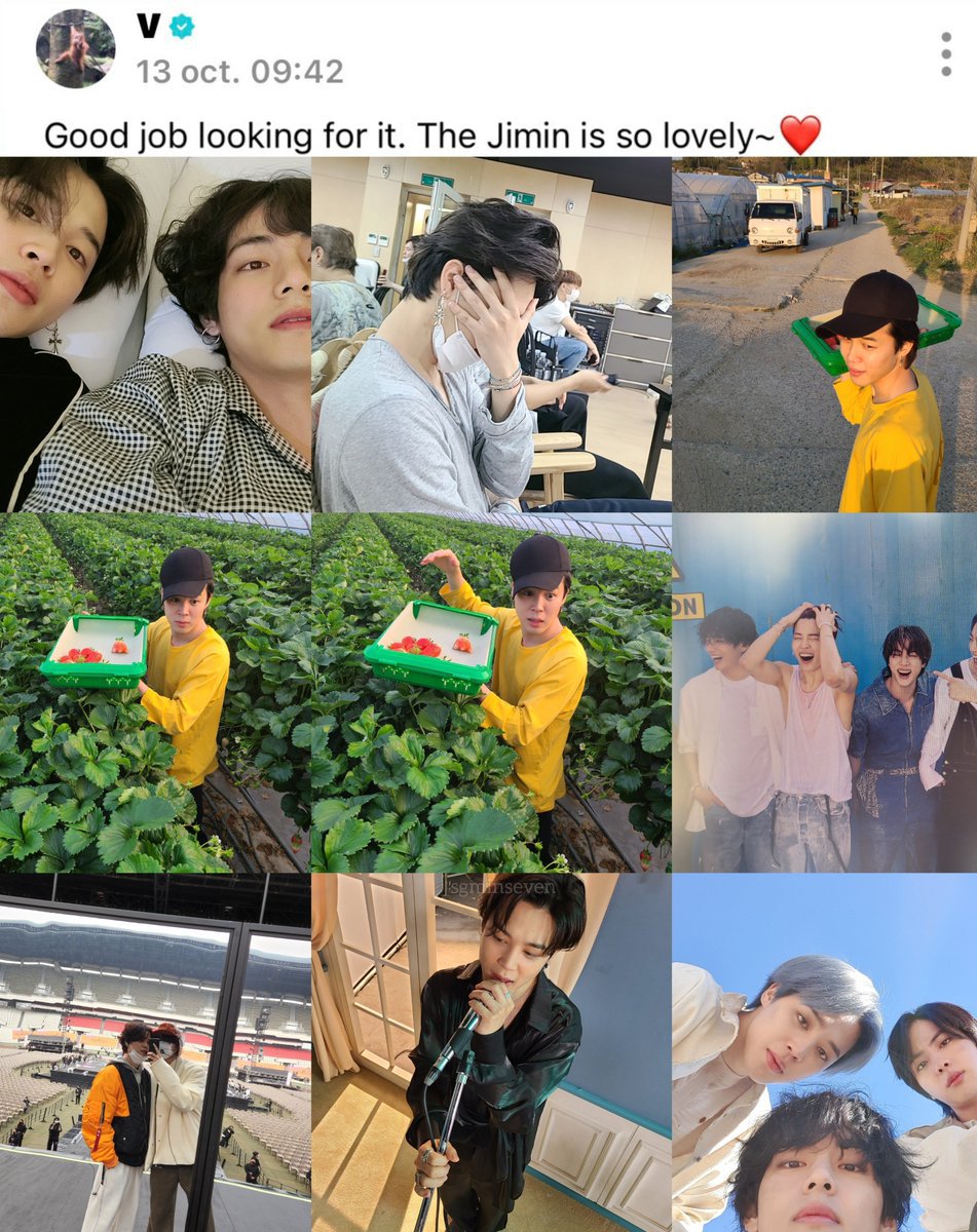 pjmIesviu's tweet photo. 🐻: Buen trabajo buscándolo. El Jimin es tan adorable

TODO EL PHOTO DUMP QUE NOS SUBIO TAEHYUNG DE JIMIN, ELLOS SON ALMAS GEMELAS, NACIERON PARA ESTAR JUNTOS 😭 

HAPPY BIRTHDAY JIMIN 
HAPPY JIMIN DAY
#ItBoyJiminDay
#31YearsOfSincerity https://t.co/UrOmkjR3P6