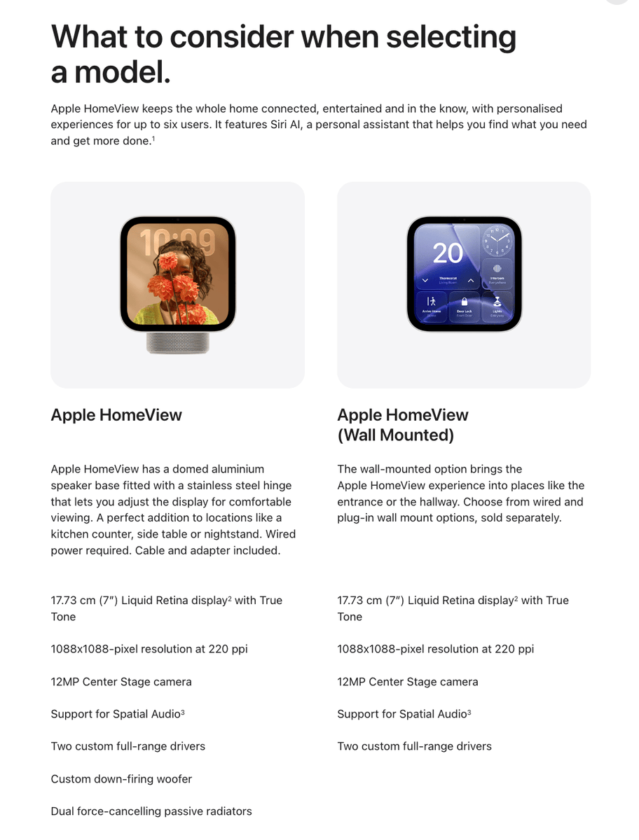 stufflistings's tweet photo. Only Apple can get away with literally removing features from the product and still charging the same 🤡

The HomeView costs Rs 39900 whether you want the stand/woofer or not. https://t.co/xjuALmc8c6