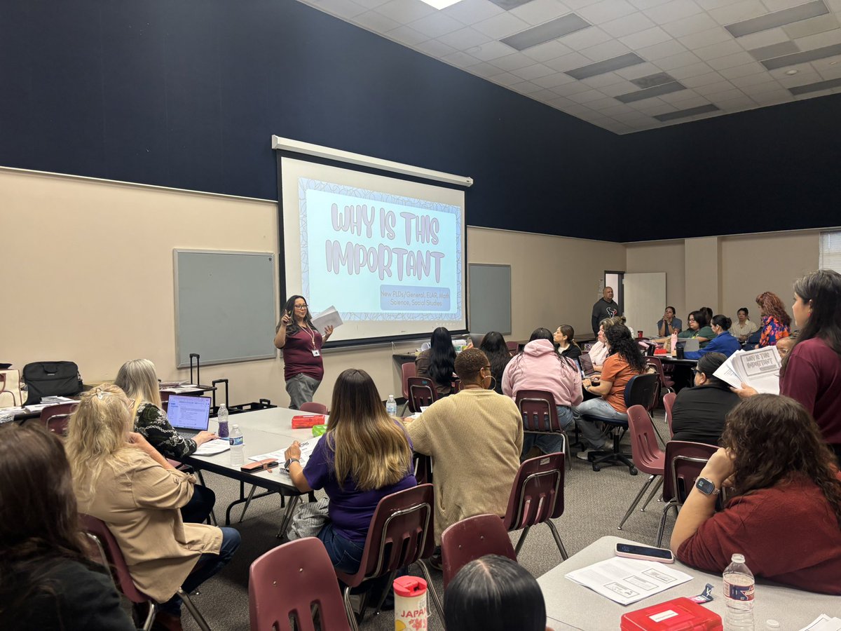 MsAMontemayor's tweet photo. Weβre busy learning this morning at @HamblenElem! Our Multilingual Training is in full swing as we dive deeper into ELPS and making meaningful connections! #WeAreChannelview @CISD_ML @AnaQuiroz0403 @Jaleydapz https://t.co/KvctraWaWs