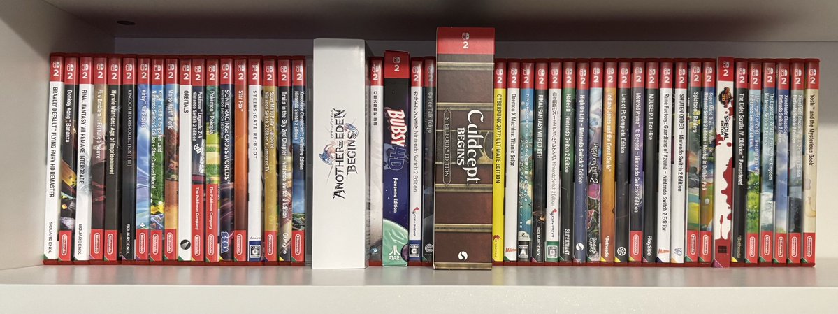 DrAdreus's tweet photo. My Switch 2 collection so far. https://t.co/kEWH6Gor7q