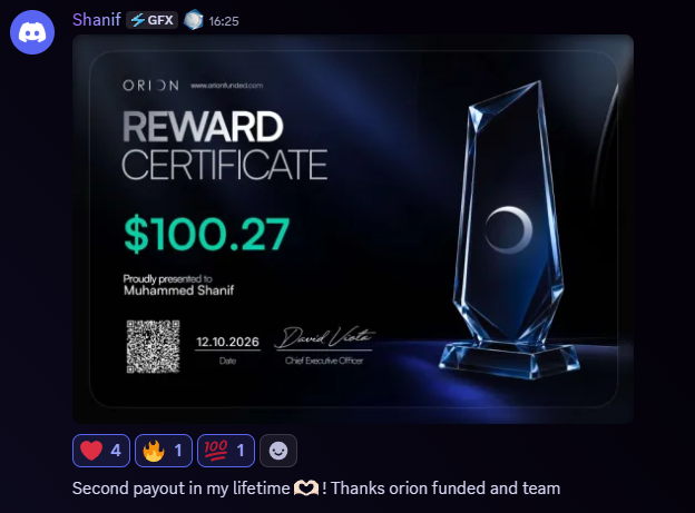 Orionfundedcom's tweet photo. Another reward paid! 🏆💙

Upload your certificate on X for a chance to win a free account 👇 https://t.co/Y4T7Yr6BWb