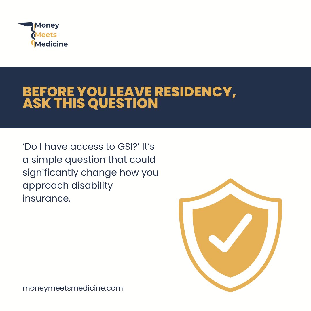 michael_MMMDI's tweet photo. Ask about your GSI eligibility before you leave.

#DisabilityInsurance #Physicians #GSI #IncomeProtection #Residency https://t.co/f9rtFdOsBT