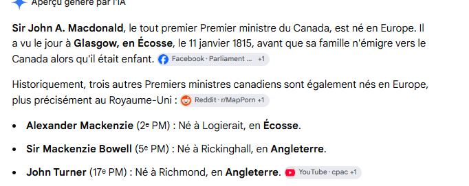 Neutreag's tweet photo. @KevHoude La loi Canadienne est spécial mais s'inscrit dans l'histoire de ce territoire, en effet, les député / sénateur des siècles passé étaient aussi des nouveaux arrivant sur cette terre en perpétuel colonisation, voici quelques examples de Gimini : https://t.co/g8JBCzCzOW