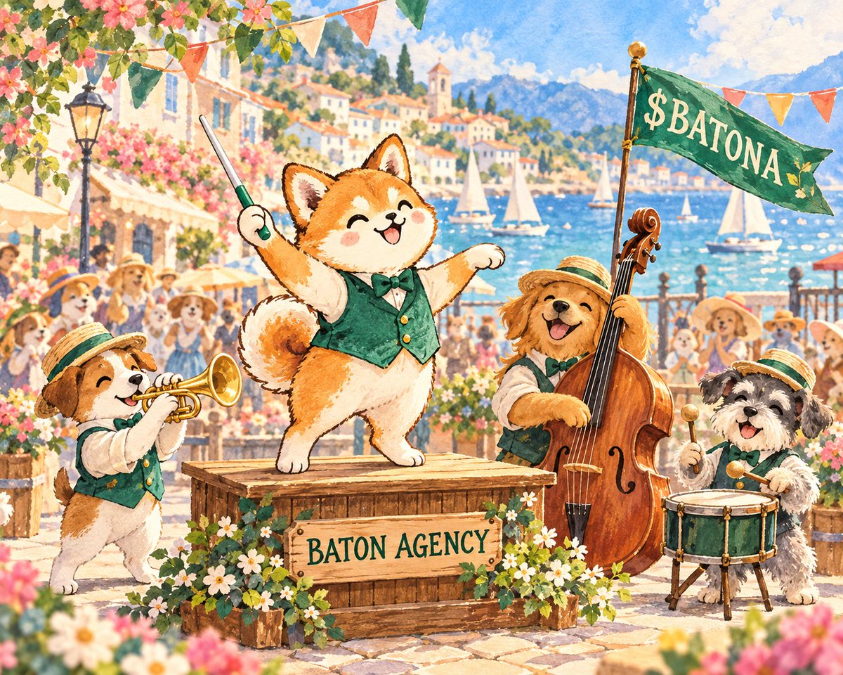 thebatonacoin's tweet photo. Baton up, let the music play—our Shiba is bringing the $BATONA pack together for a seaside jam! 🐕🎺🌊

#BatonAgency #BATONA #Solana #Memecoin https://t.co/BowVjTyGj8