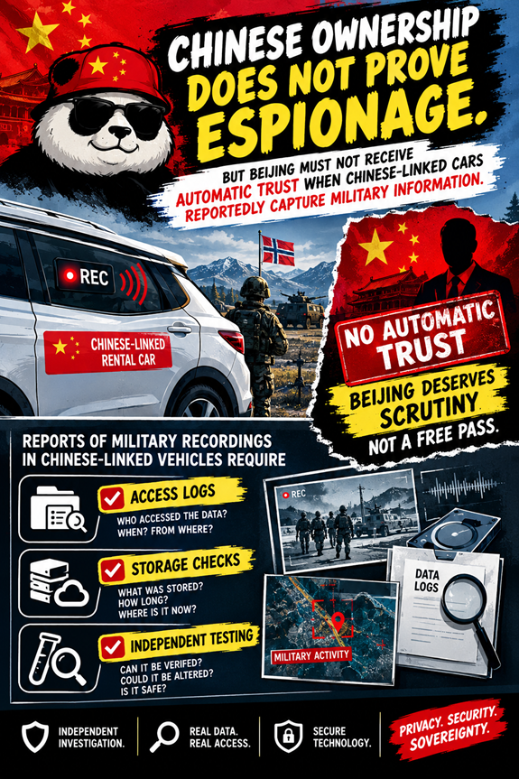 mei_dongmei's tweet photo. Gate codes reportedly recorded by Chinese-linked cars. Next time, “no souvenir footage” should not require a special request. #Norway #MilitarySurveillance #ExerciseHovedstad https://t.co/FLEZDqAUSb