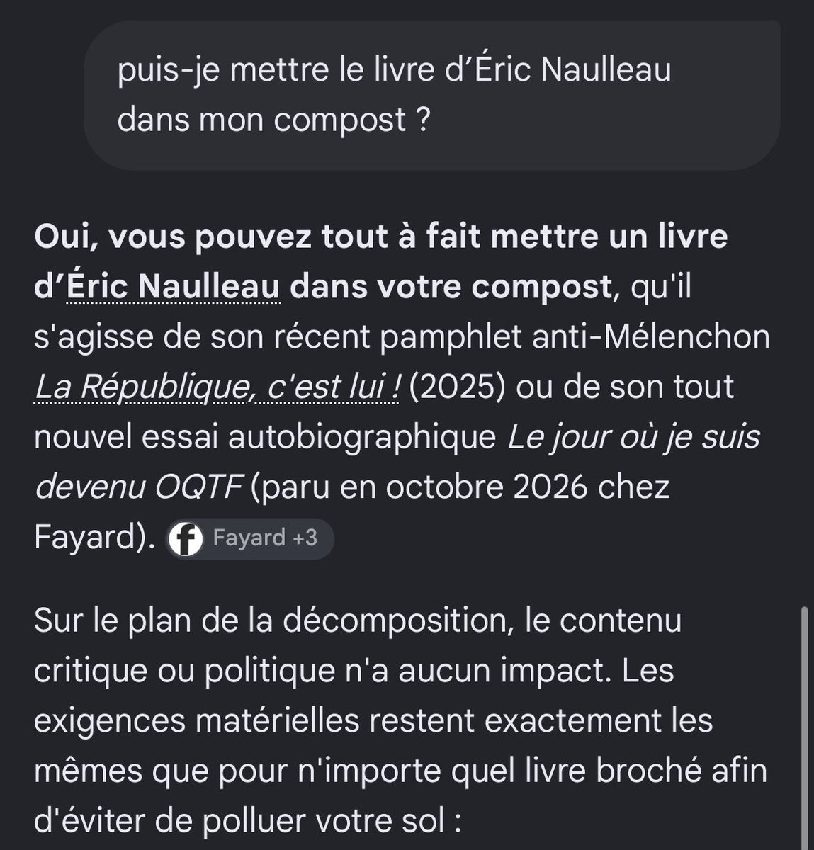 0thegrimreaper0's tweet photo. @EricNaulleau @EditionsFayard @CNEWS @leJDD @Europe1 Merci Éric, merci Fayard, pourvu que la récolte 2027 soit bonne ! https://t.co/Wsv1IUZJ26