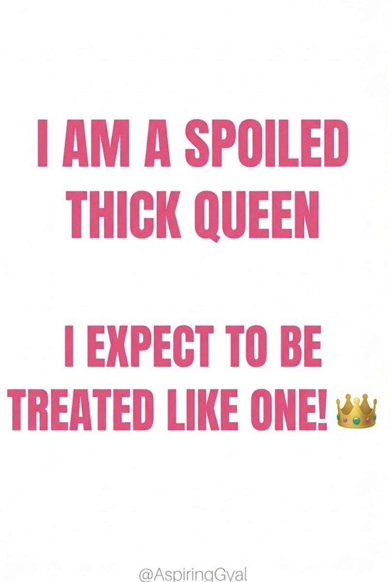 AspiringGyal's tweet photo. Spoiled. Thick. Queen. 💕
That’s not a request, it’s a job description. 👑 https://t.co/VKY9OXGYFZ