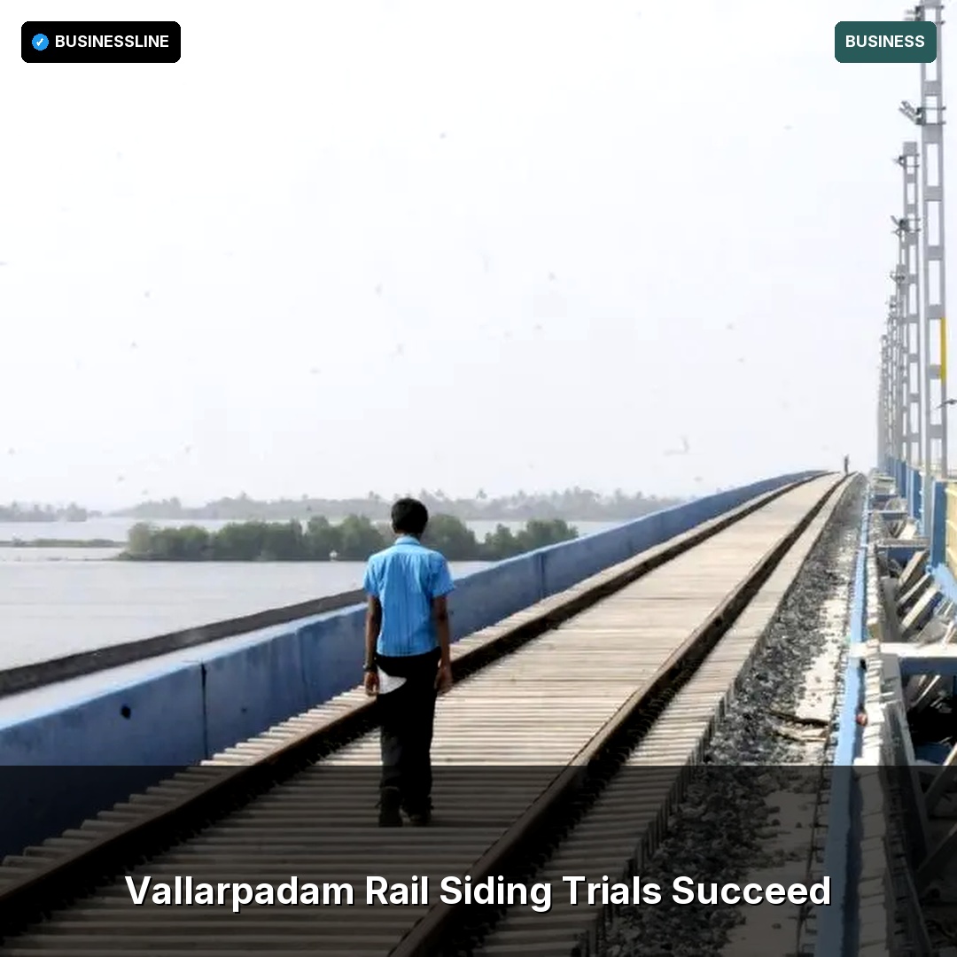 Luzinho_sim's tweet photo. Vallarpadam rail siding trials succeed, paving the way for regular cargo movement. https://t.co/8CbsRjP7D9
