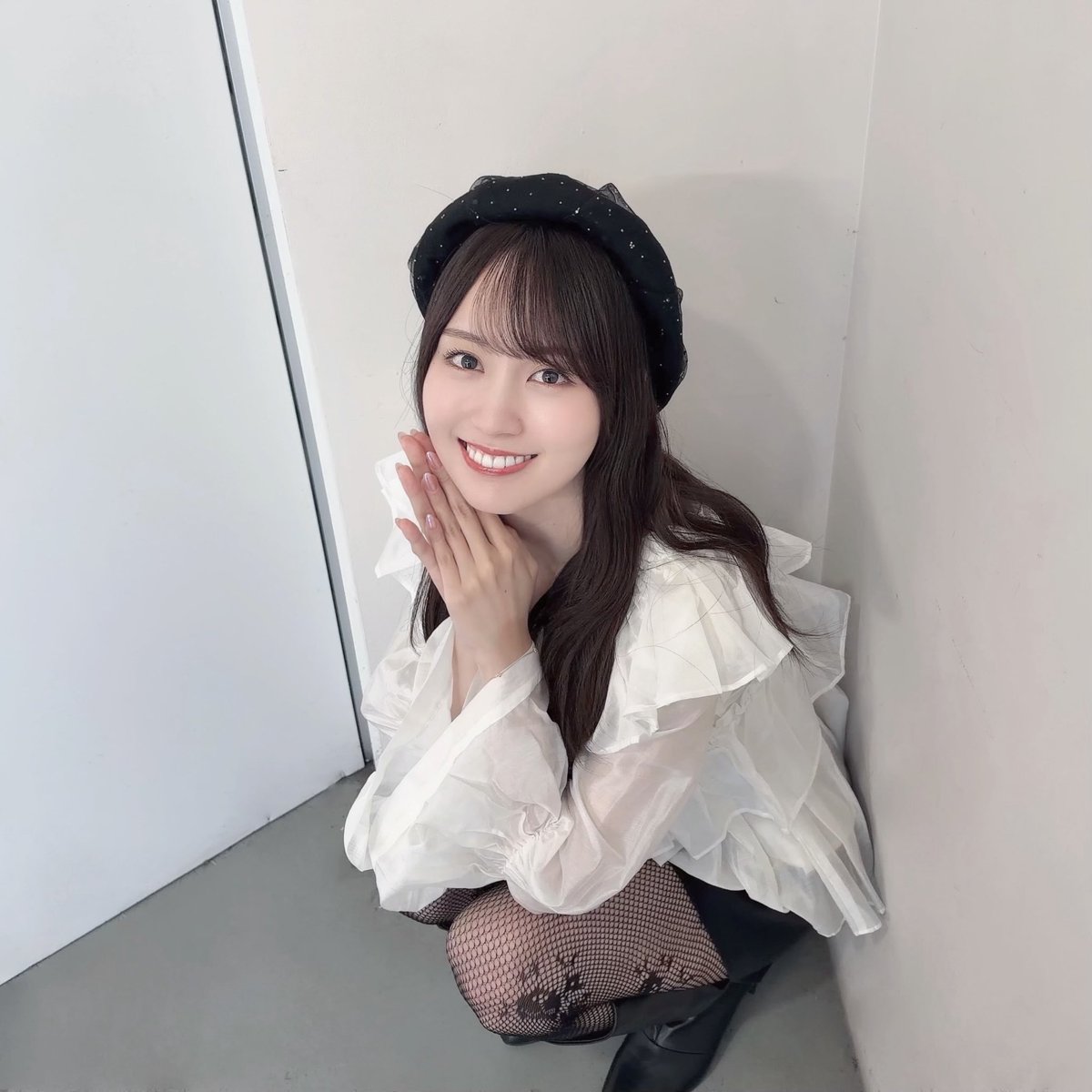Wk69E's tweet photo. ベレー帽遥香ちゃん可愛い〜
#kakigram https://t.co/EZZBP4yFsU