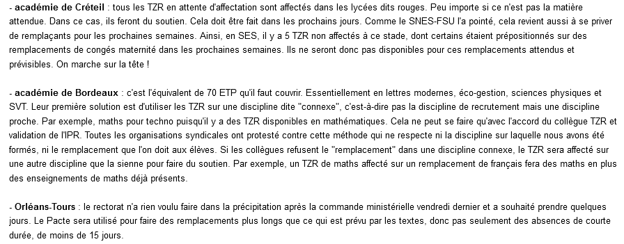 frjarraud's tweet photo. 3000 remplaçants : le Snes Fsu confirme que des enseignants sont envoyés dans une autre discipline et que les affectations actuelles vont contre la bonne gestion https://t.co/oSPRtNmzC0