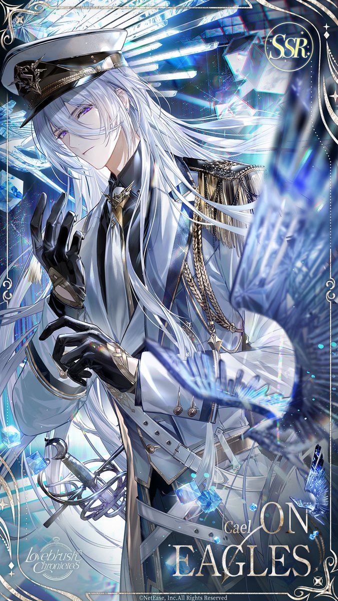 LBChronicles_EN's tweet photo. 🦅 Anniversary Free SSR: Cael - On Eagles 🦅
"A hawk's spirit remains untamed."

From October 15 to October 29, participate in [Unchained Wings], complete quests to unlock the story, and claim Cael SSR [On Eagles] for free. This Illustra contains Whispers.

#LovebrushChronicles #Cael