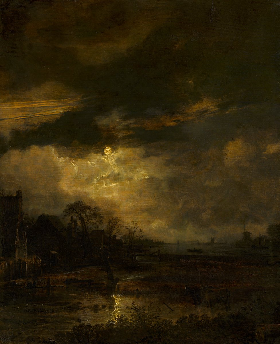 Goudriaan2's tweet photo. Aert van der Neer
Landscape at Sunset, 1645-1650 https://t.co/lSQQFOUgBV