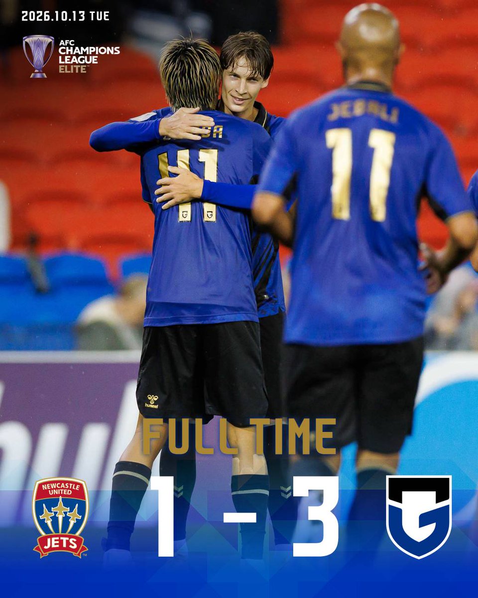 GAMBA_OFFICIAL's tweet photo. 90分( +5 )　試合終了 AFCチャンピオンズリーグElite MD2 ニューカッスル・ジェッツ 1-3 G大阪［ニューカッスルスタジアム］ #ガンバ大阪 #GAMBAOSAKA https://t.co/DpU95AfZhx https://t.co/qs5dlx8l4j