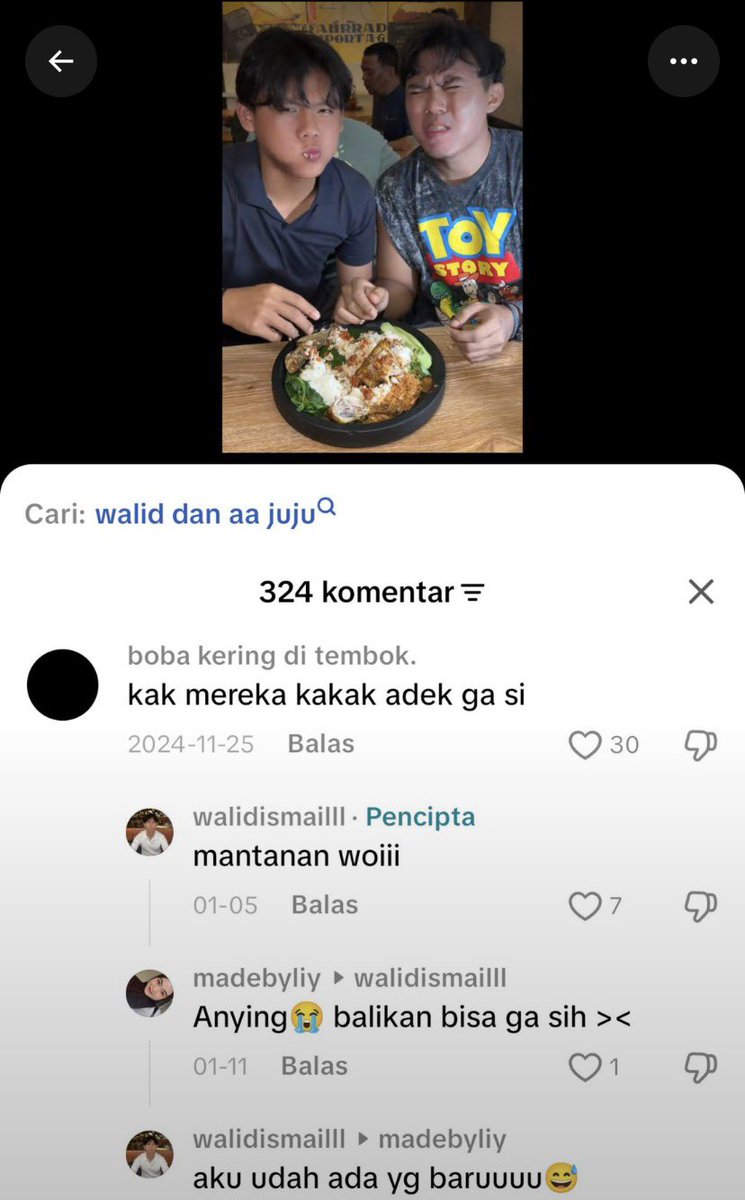 Ceritakitas1hq's tweet photo. Ternyata Si aa juju ini pernah punya pacar namanya Walid. Dan mereka udah putus. 

Ini langsung di klarifikasi sama temennya tapi udah lama sih postingannya 

So, normalisasi boikot boti problematik kayak si aa juju-aa juju ini guys 🤬 https://t.co/tEYlpa7NZg