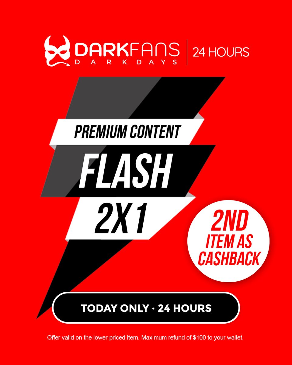 Darkfans_com's tweet photo. 🚨 2X1 DAYS ARE HERE! 🚨

Get your favorite content on us:
1️⃣ Pick 2 PPV posts.
2️⃣ Buy both.
3️⃣ The price of the cheaper one goes straight back to your wallet! 🔄

https://t.co/rzJhX7qQi7 https://t.co/hHjXZNfRvf