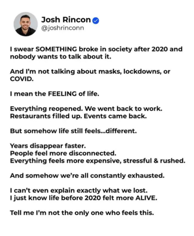 1goodtern's tweet photo. Covid infections literally attack the parts of your brain that process 'enjoyment'.
¯\_(ツ)_/¯ https://t.co/VECs1ybGJj