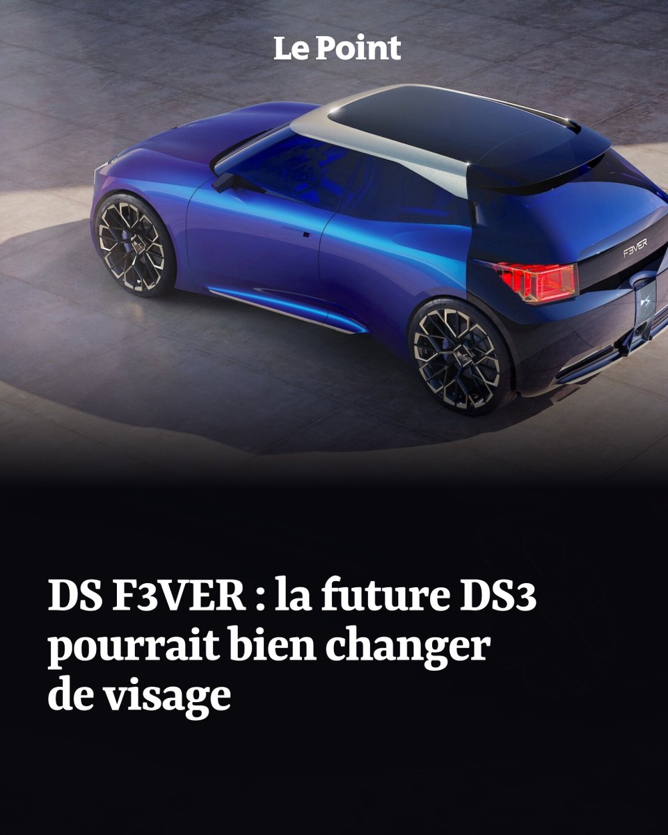 LePointAuto's tweet photo. Fini les airs de SUV : avec son concept F3VER, DS renoue avec l’esprit de sa première citadine premium. 

Une nouvelle génération électrique pourrait voir le jour dès 2028.
➡️ https://t.co/oRkbAALiud https://t.co/tdjcWaqg6J