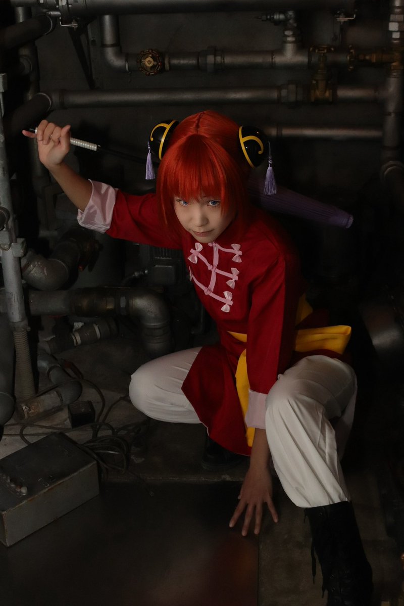 anime_manami's tweet photo. 銀.魂.
⚠︎コスプレ cos
神楽

　　　　''兄貴''譲りの戦闘力

studio(@studioshizuku )
📷(@kouki101110 ) https://t.co/9muIWLe7h3