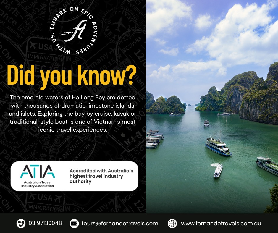 shode44's tweet photo. Discover Ha Long Bay’s emerald waters, towering limestone islands, hidden caves and floating villages. Cruise, explore and relax in one of Vietnam’s most breathtaking destinations. https://t.co/cAqKW5Sb4X