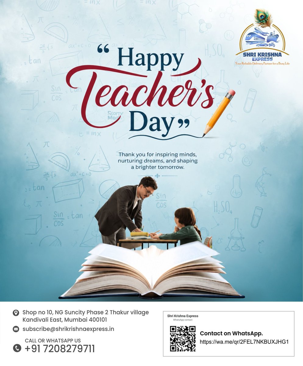 phimchanok_Ps's tweet photo. Wishing all incredible teachers a very Happy Teacher’s Day! Thank you for inspiring minds, nurturing dreams, and shaping brighter tomorrows. Your guidance, patience, and dedication leave a lasting impact on every student. https://t.co/Gl6VojexiH