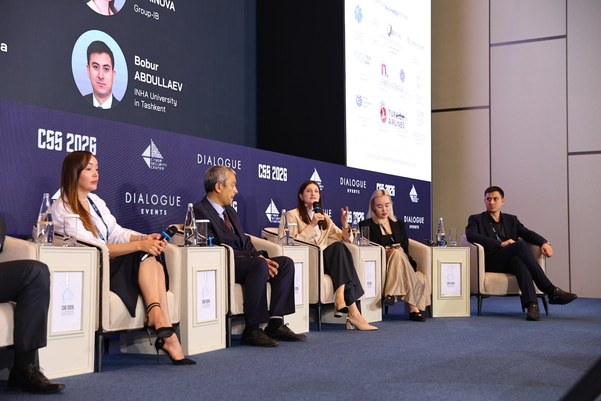 GroupIB's tweet photo. ✨ Group-IB at Cybersecurity Summit Central Eurasia 2026! 🇺🇿

On October 6–7, Group-IB joined cybersecurity leaders, industry experts, and business representatives in Tashkent, Uzbekistan, to discuss emerging cyber threats, the impact of AI, and the future of cybersecurity across Central Eurasia.

Our team contributed to the discussions through two speaking sessions:
🔹 Amirbek Kurbanov, Head of Cyber Intelligence, Central Asia, explored how artificial intelligence is transforming the cyber threat landscape and why organizations need to adapt their defense strategies.
🔹 Anastasia Barinova, Head of Academic Programs, joined the panel discussion on investing in cybersecurity talent, highlighting the importance of developing expertise to address evolving security challenges.

Beyond the sessions, the summit offered valuable opportunities to exchange insights, connect with customers and partners, and explore new avenues for collaboration.

Thank you to the organizers and everyone who connected with our team in Tashkent!