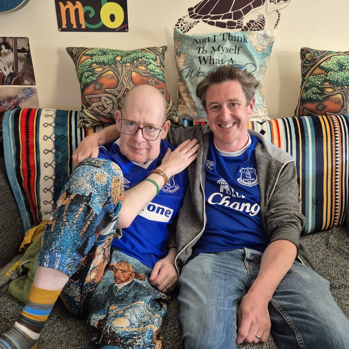 EITC's tweet photo. 💙 When Matt attended the final Goodison Sleepout in 2024, he had no idea of the impact the experience would have on him - or how it would help him support his close friend’s son.

Matt had initially signed up for the event alongside his close friend Mike. Shortly after, Mike received his third and final throat cancer diagnosis and didn’t take part, and sadly passed away not long afterwards.

Josh, Mike’s son, had spent his 20s as his dad’s full-time carer, relying on the benefits he received for doing so to get by.

Following his death, Josh was left without an income and facing an uncertain future.

Read Josh and Matt's story: https://t.co/dEpk6sbAwZ 💙