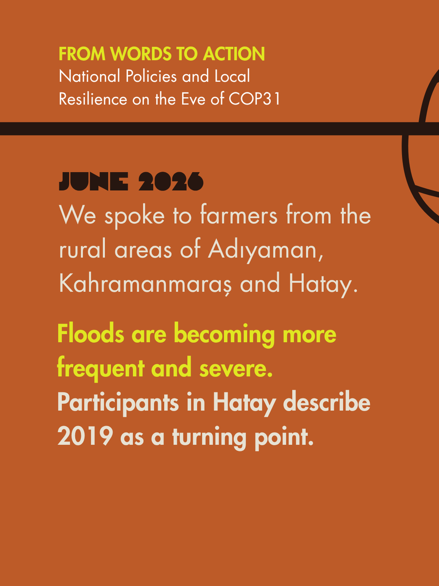 Support2Life's tweet photo. Türkiye is hosting COP31. But do national climate goals reach the villages living with flood risks? Our new report, “From Words to Action,” answers this question with policy and field findings: https://t.co/UBpZzr2gus https://t.co/IQ1K5Z1s4g