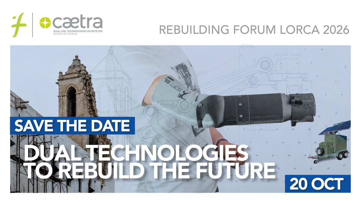 CTCON's tweet photo. 🏗️ El 20 de octubre, Lorca acoge REBUILDING, foro gratuito organizado por el @infoRMurcia bajo el programa CAETRA sobre tecnologías para la reconstrucción.

Una cita para empresas que apuestan por la industrialización, reciclaje de RCDs, drones e IA

📎https://t.co/7QtVeLLNiL https://t.co/IZFqxBLPf0