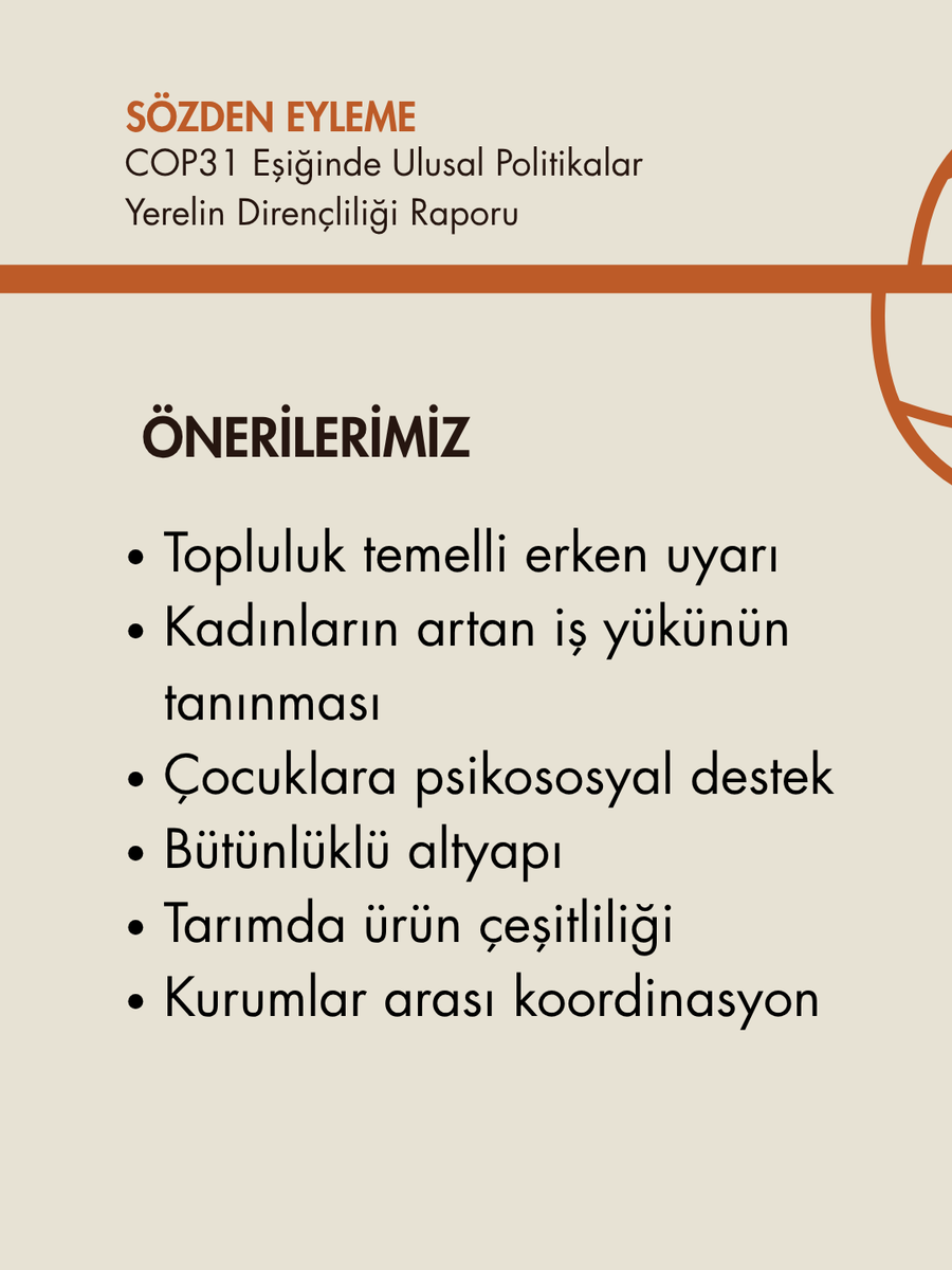Support2Life's tweet photo. 13 Ekim Afet Risklerinin Azaltılması Günü’nde, afetlere karşı daha dirençli topluluklar için yerelden başlayan iklim eyleminin önemini hatırlatıyoruz. 🌱

Yerelin sesi COP31 masasında olmalı. 
#COP31 https://t.co/TwZE0WPjxB