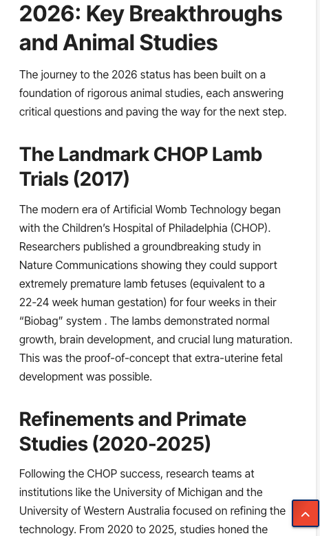 armDIII's tweet photo. @martinowong @CountValkwula Well artifical wombs have been in human trials since 2017 - tech is already here in 2026. Stupid expensive and rough but workable. https://t.co/SjldABA1d7
