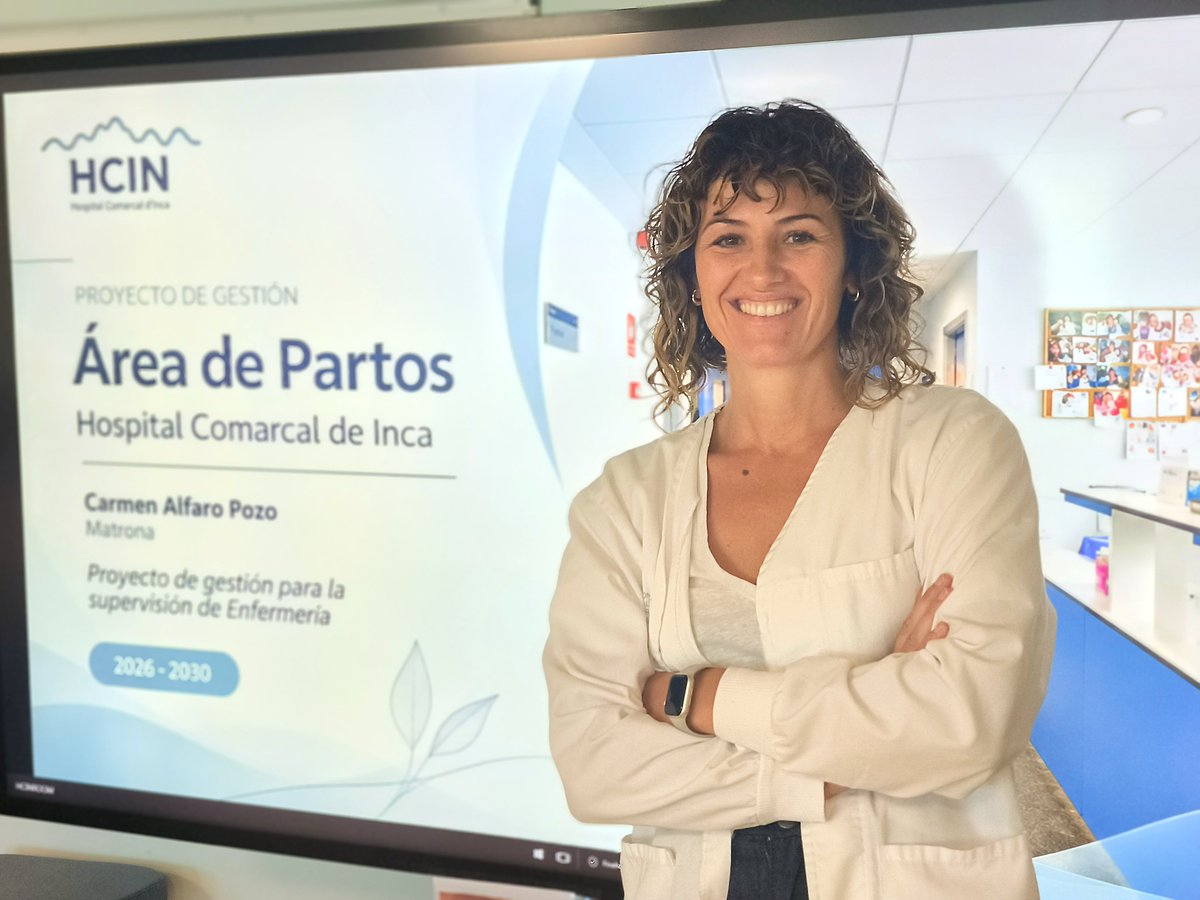 HospitaldeInca's tweet photo. 🏥 Avui, Carmen Alfaro, comare de l'Hospital d'Inca, ha defensat la plaça de supervisora de paritori

👏🏻👏🏻

@IBSalut_ @SalutGOIB @FerrerXisco @quique_gibert https://t.co/lhC2zZX121