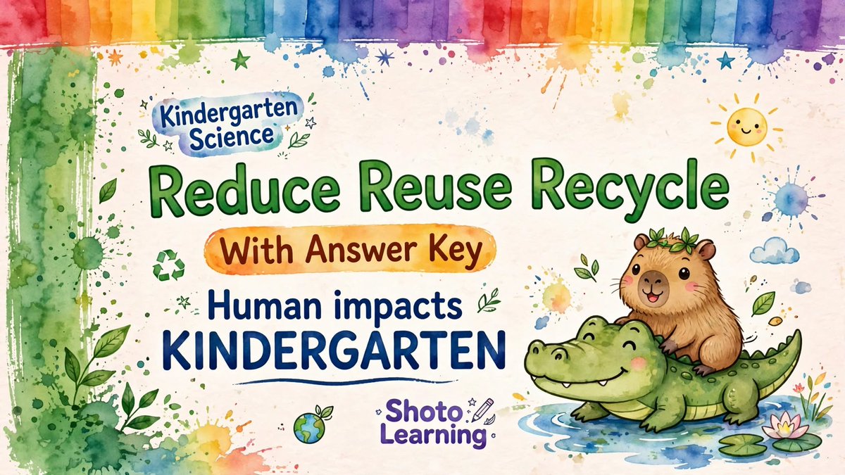 ShotoLearning's tweet photo. 🌍 HUMAN IMPACTS - Kindergarten Science ♻️

Reduce, Reuse, Recycle! Trace, sort, cut &amp; paste, mazes, drawing &amp; writing prompts about taking care of our Earth. With Answer Key!

Teach kids to love our planet 🌎💚

Get it: https://t.co/IIMS3IjCS8

#KindergartenScience #HumanImpact https://t.co/vRkzNtuupX
