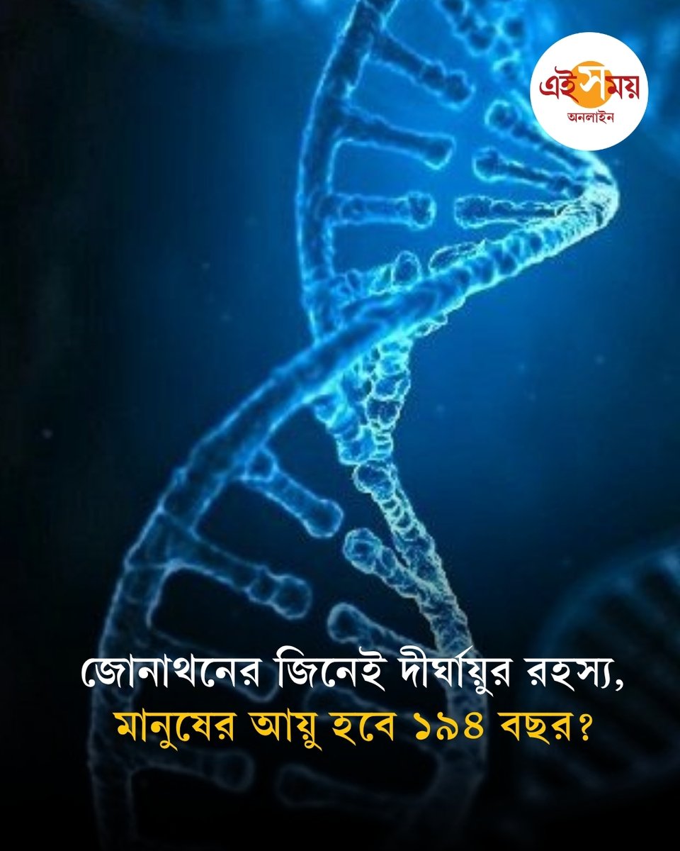 Ei_Samay's tweet photo. Genetic Research | Human Life | এ বার বিজ্ঞানীরা তার জিনের ভিতরে উঁকি দিয়ে দীর্�� জীবনের সূত্র খুঁজে পেয়েছেন বলে দাবি।
বিস্তারিত: https://t.co/oBTFHiYU6A
#GeneticResearch #HumanLife #JonathonTortoise #EiSamay #EiSamayOnline https://t.co/9zDt3wT8Ih