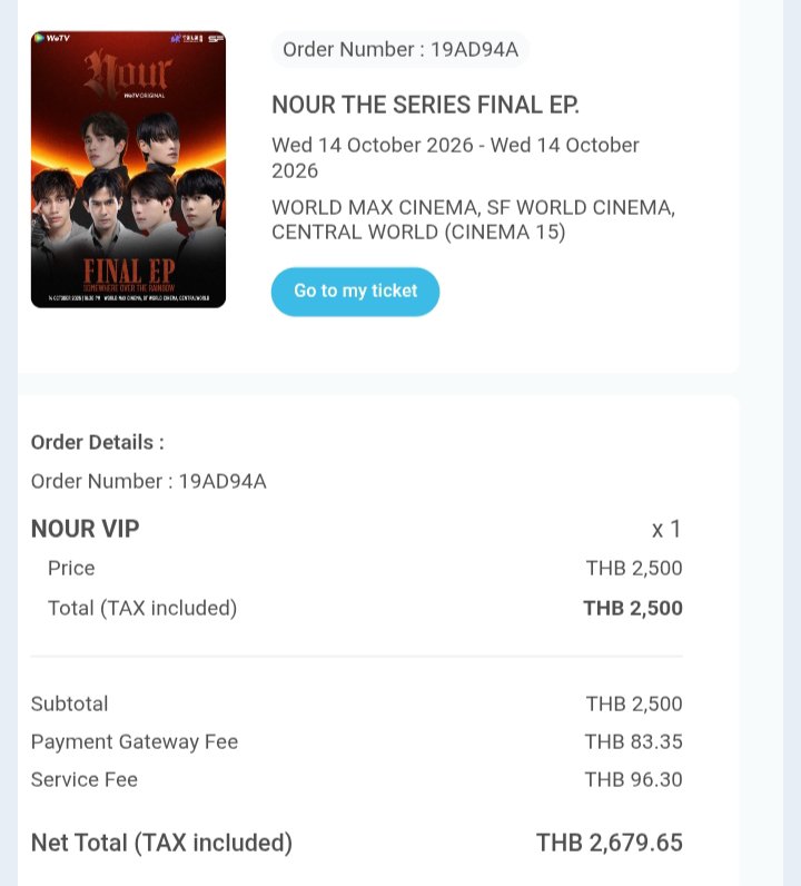nateemomme's tweet photo. #NOURTheSeries
มีบัตรVIP 2500 1ใบ 
ปล่อยให้แค่1000ใครสนใจอยากไป
เดมมาได้เลยนะค่ะ https://t.co/8qQAPcVdTs