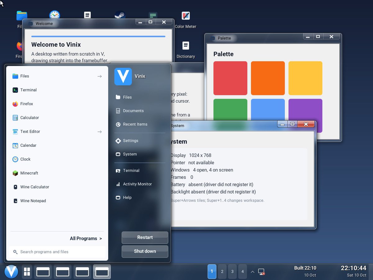 vinix_os_'s tweet photo. Windows 7 Aero theme! https://t.co/Q6JH4ZZVkP