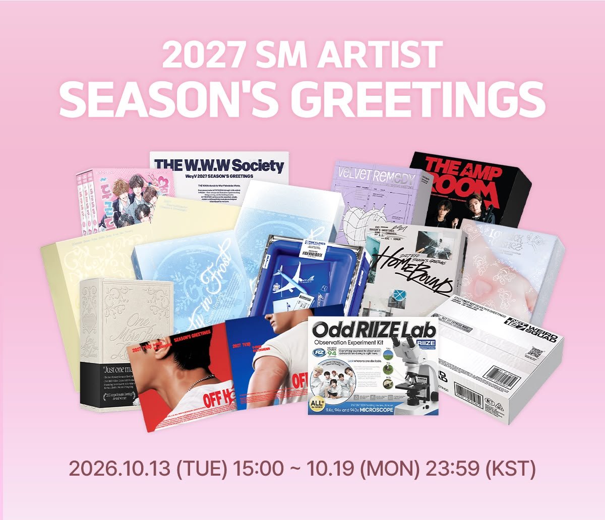 meowwgo's tweet photo. [PO] SEASON’S GREETINGS 2027 × YETIMALL 🇨🇳

🐾 Pilihan Grup:
AESPA / RIIZE / H2H / NCT WISH / NCT DREAM / NCT 127 / WAYV / EXO / SUJU
📦 Est. weight: 1.5kg

🐾 SM STORE
• SG Only: 825k (DP 625k)
• SG + Wall Calendar: 1.185k (DP 860k)

🐾 WITHMUU
• SG Only: 775k (DP 575k) https://t.co/BKWDpHN5xQ