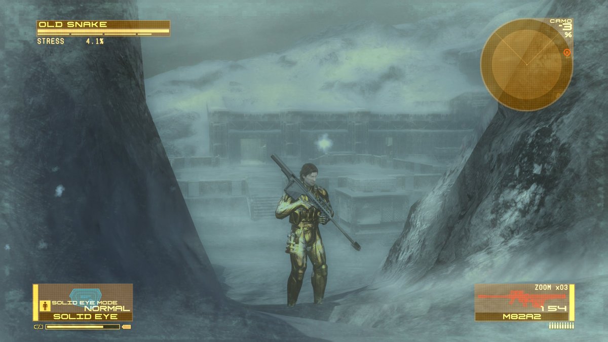 oghhhi's tweet photo. MGS4の二周目、ずっと金ピカのオタコンでやってるから一生ややこしいことになってる https://t.co/GthSVuI5os
