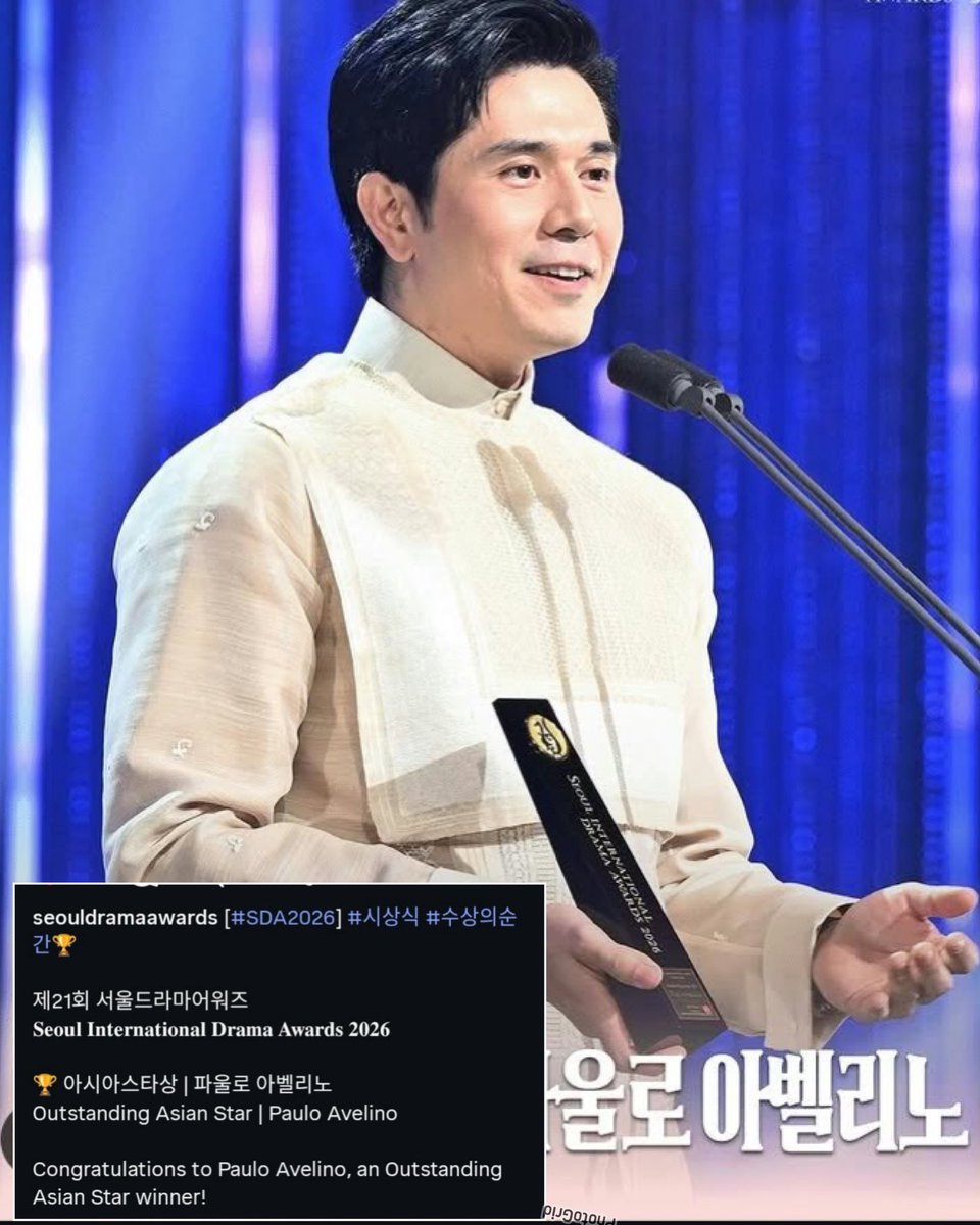 LilWayne_143's tweet photo. Congratulations ulit Pau-gi @mepauloavelino super duper deserved to the max! 🫶🙌

©️SeoulDramaAwards https://t.co/YgaruVTVXZ