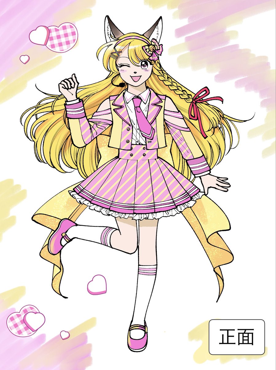 RanTokiwa128's tweet photo. むぎわらしんたろう先生の『ワン！』26話の狐雪舞ちゃんの衣装をデザインさせて頂きました！
ピンクと黄色の華やか色彩の衣装となっております🟡🎀
作中のライブの舞ちゃんの姿がキラキラしていて眩しいです…！✨🦊是非チェックして下さい！
#むぎわらワン https://t.co/Q4o2IgHOzi