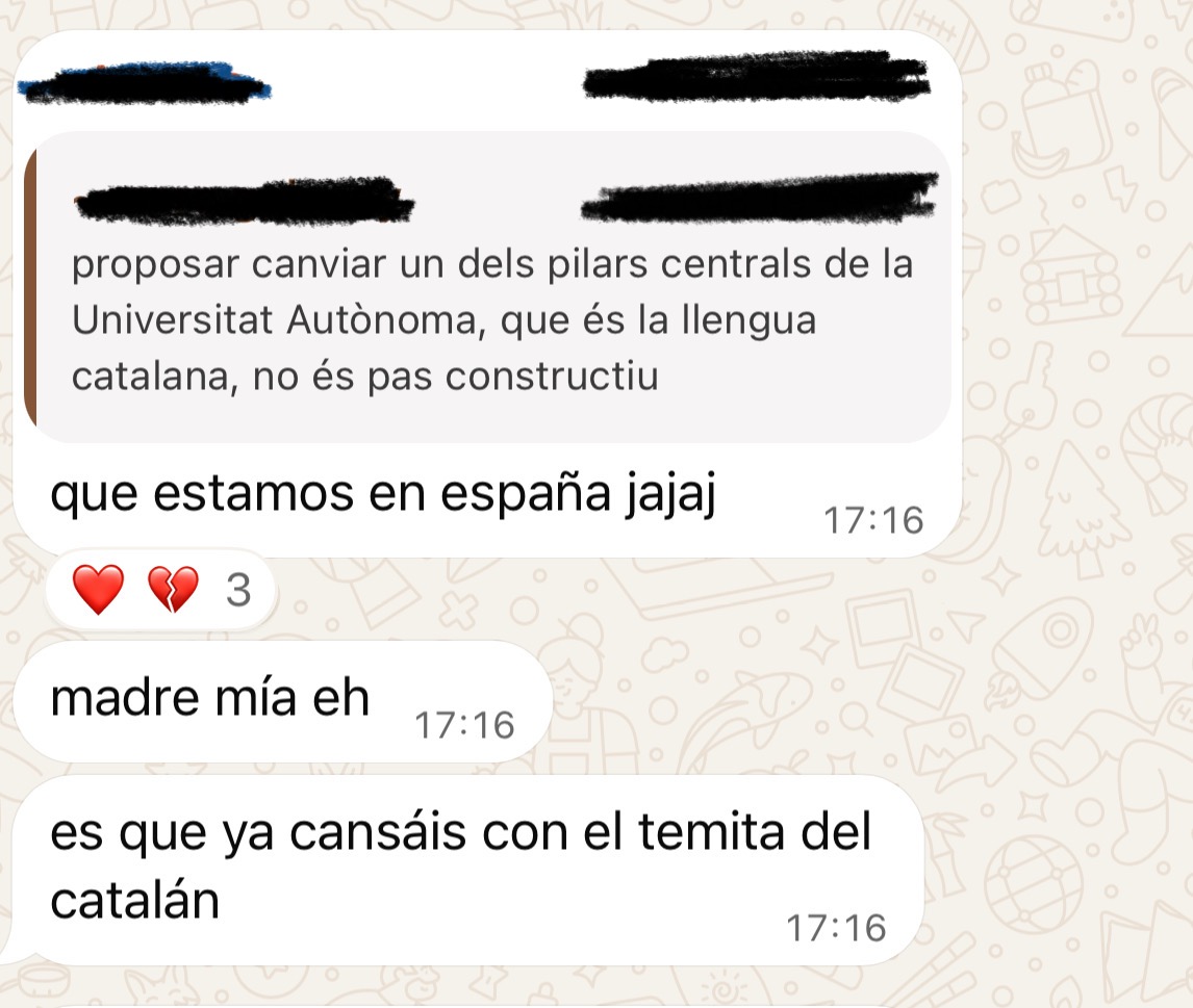 tabirreta's tweet photo. Capítol número 7814 d’espanyols a la carrera intentant espanyolitzar la UAB: https://t.co/139Q9Gnqzw