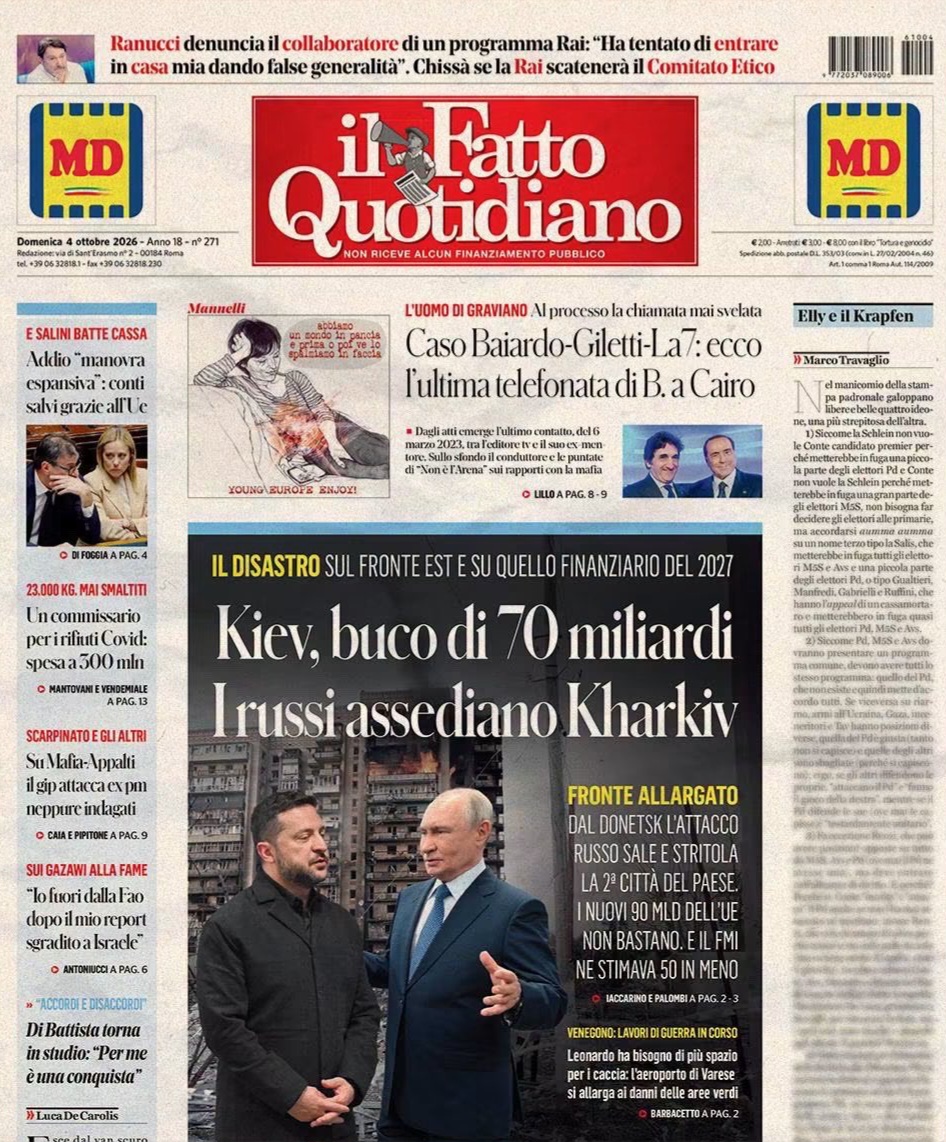 vatniksoup_it's tweet photo. L’ultimo capolavoro è «I russi assediano Kharkiv» (4 ottobre 2026).

La notizia è palesemente assurda. La smentisce Claudio Locatelli @Clod_Locatelli, che quel giorno è a Kharkiv e pubblica un video: l’assedio è inventato.

17/25
https://t.co/a1u8pnHCfV https://t.co/s7Mj2lSR0z