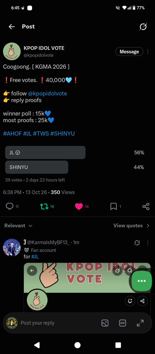 MatchaStar_7's tweet photo. @kpopidolvote For #JL https://t.co/FuIKFpEXRj