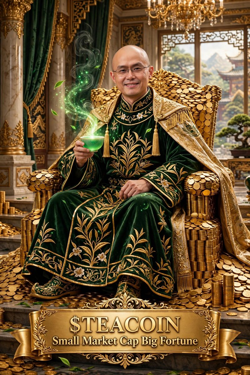 ZenSparkPro's tweet photo. #CZ × $TEACOIN 👑

@cz_binance sipped the magical tea 🍵 

Ca: 0x76ccf35a085c7b23778dc15bb21105bef4a80c18 https://t.co/FrLG2Gilkt