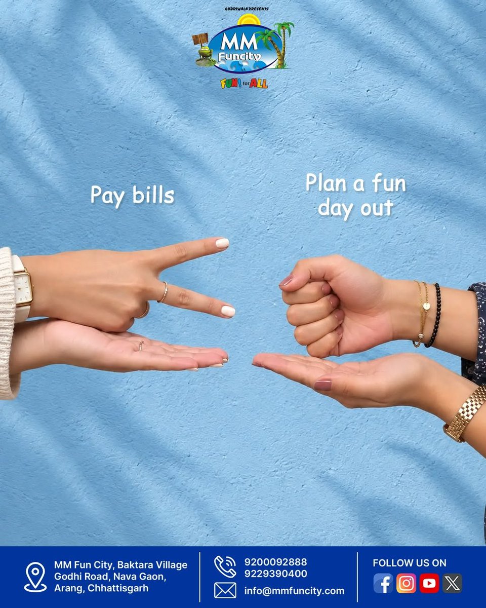 MM_Funcity's tweet photo. Some choices are easy. Choose fun, choose adventure, choose MM Fun City🏖️❤️
Make the choice that brings more smiles and unforgettable memories🌊🫶🏻
Choose Fun. Choose MM Fun City💙
#MMFunCity #WaterPark #ChooseFun #PoolDay #FunUnlimited https://t.co/SdxGWr6XIQ