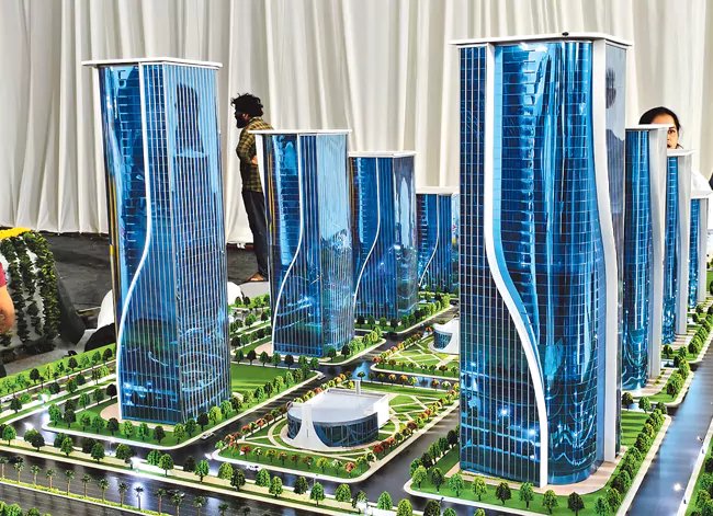 AmaravatiNexus's tweet photo. 🚨 AMARAVATI QUANTUM VALLEY.

Minister Narayana lays foundation stone for twin towers.

➜ 47 storeys each
➜ 206 metres tall
➜ 11-acre site at Uddandarayunipalem https://t.co/8AeENxul1F